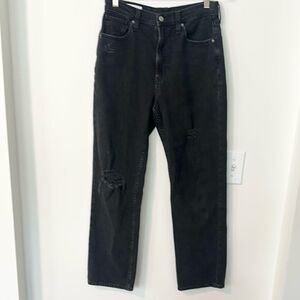 Gap 90’s Loose High Rise Black Wash Jeans 27/4R